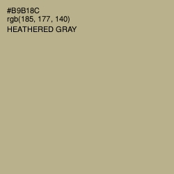 #B9B18C - Heathered Gray Color Image